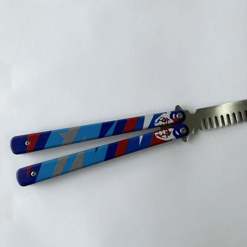 23cm Valorant Weapon Butterfly Comb GO Vol 2 Melee Game Peripheral Metal Material Samurai Sword Weapon Desktop Display Gift Toy