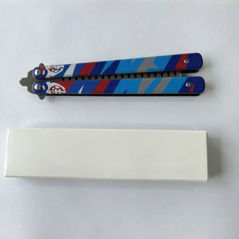 23cm Valorant Weapon Butterfly Comb GO Vol 2 Melee Game Peripheral Metal Material Samurai Sword Weapon Desktop Display Gift Toy