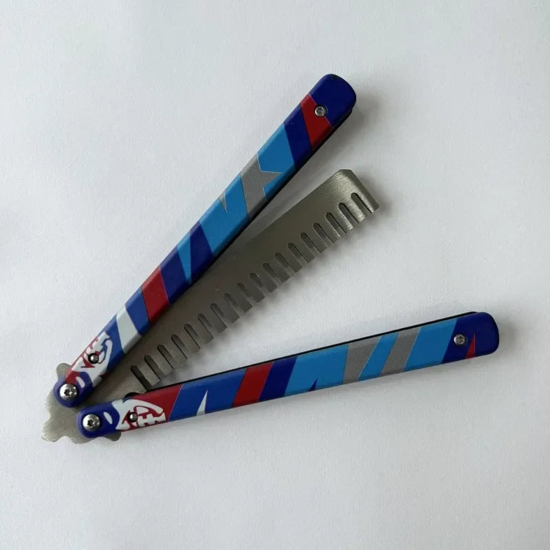23cm Valorant Weapon Butterfly Comb GO Vol 2 Melee Game Peripheral Metal Material Samurai Sword Weapon Desktop Display Gift Toy