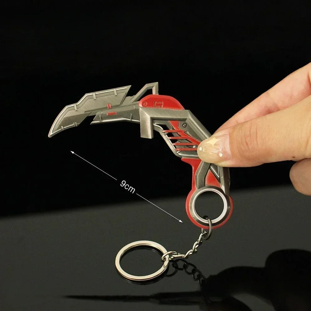 9cm Valorant Keychain RGX 11z Pro Karambit Game Peripheral Metal Melee Agents Weapon Model Desktop Ornament Crafts Gifts Toys