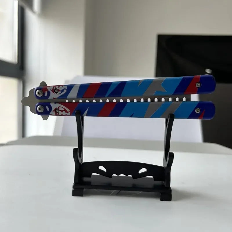 23cm Valorant Weapon Butterfly Comb GO Vol 2 Melee Game Peripheral Metal Material Samurai Sword Weapon Desktop Display Gift Toy