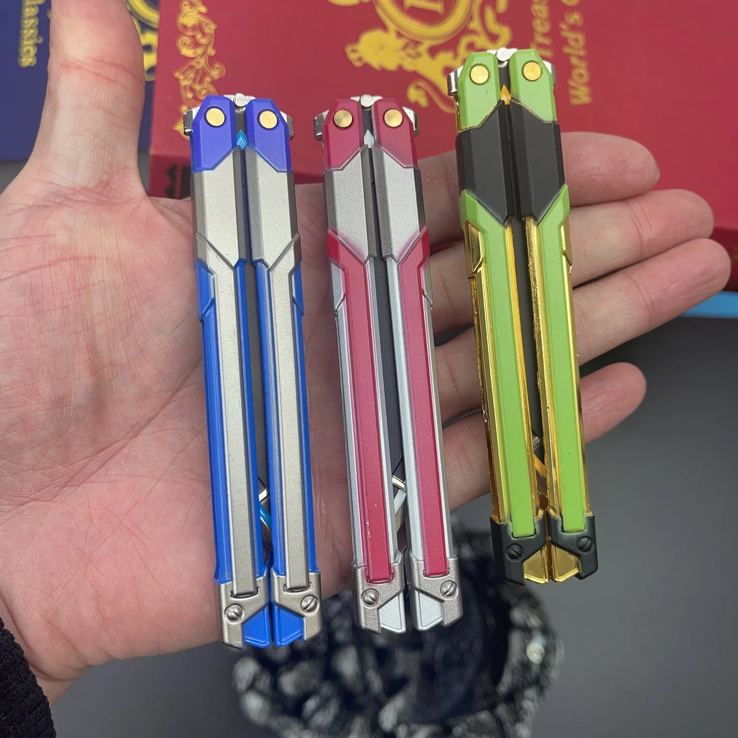 Butterfly Knife 20cm RGX Valorant - Zinc Alloy Collectible