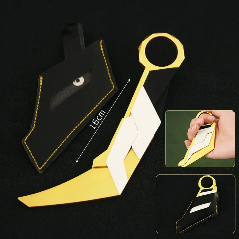 Valorant Weapon Prime Karambit Tactical Knife Melee16cm Alloy Metal Material Game Weapon Model Samurai Sword Gifts Toys for Boys