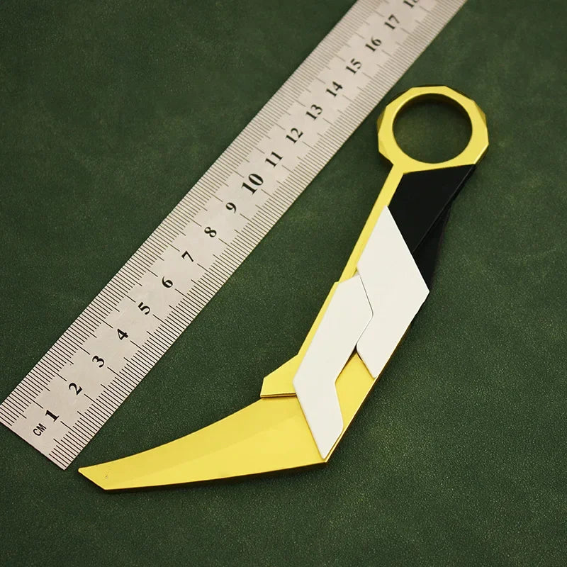 Valorant Weapon Prime Karambit Tactical Knife Melee16cm Alloy Metal Material Game Weapon Model Samurai Sword Gifts Toys for Boys