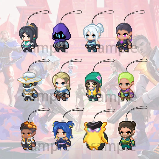 Acrylic Keychain Set Valorant Collectible