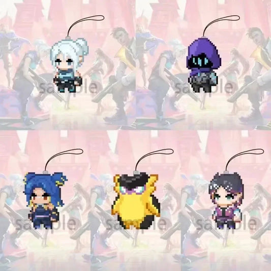 Acrylic Keychain Set Valorant Collectible