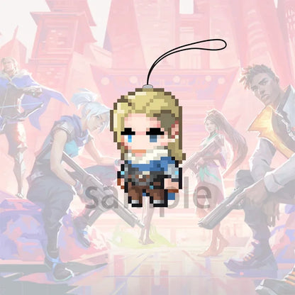 Acrylic Keychain Set Valorant Collectible